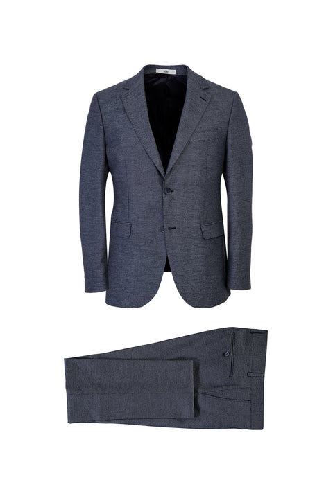 Açık Gri 7 Drop Slim Fit Dar Kesim Kuşgözü Takım Elbise