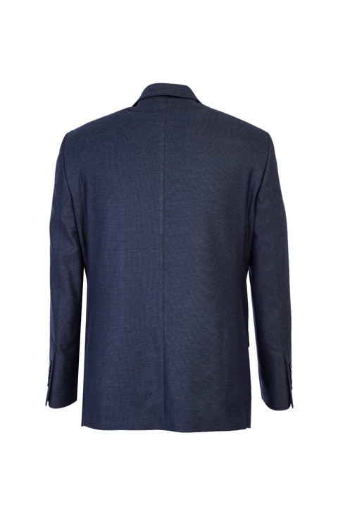 Koyu Lacivert 4 Drop Relaxed Fit Rahat Kesim Kuşgözü Takım Elbise