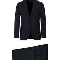 Koyu Füme Slim Fit Dar Kesim Desenli Takım Elbise