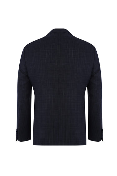  Koyu Füme Slim Fit Dar Kesim Desenli Takım Elbise