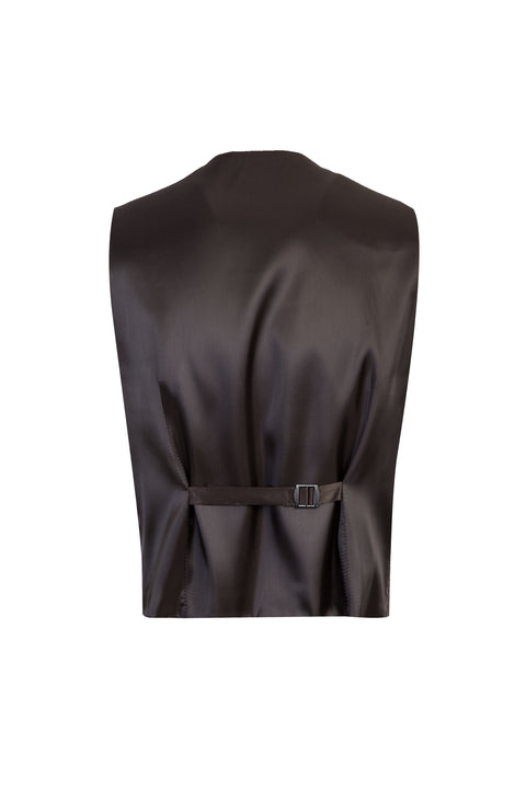 Orta Kahve 6 Drop Regular Fit Standart Kesim Antibakteriyel Kombinli Kareli Takım Elbise