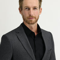 Orta Füme Regular Fit Klasik Desenli Ceket