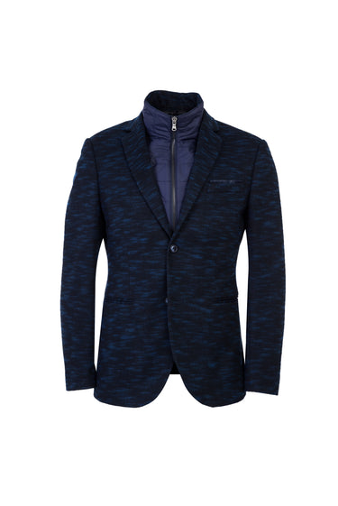 Koyu Lacivert Regular Fit Dik Yaka Ceket