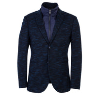 Koyu Lacivert Regular Fit Dik Yaka Ceket
