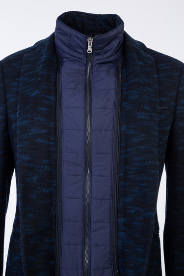 Koyu Lacivert Regular Fit Dik Yaka Ceket
