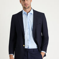 Koyu Lacivert 4 Drop Relaxed Fit Rahat Kesim Blazer Ceket