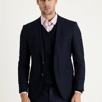 Koyu Lacivert 6 Drop Regular Fit Standart Kesim Blazer Ceket