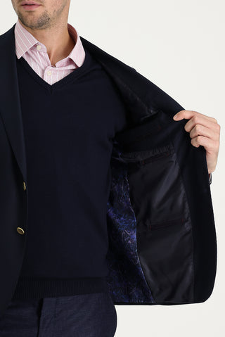  Koyu Lacivert 6 Drop Regular Fit Standart Kesim Blazer Ceket