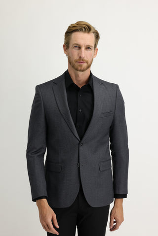  Koyu Füme 7 Drop Slim Fit Dar Kesim Balık Sırtı Ceket