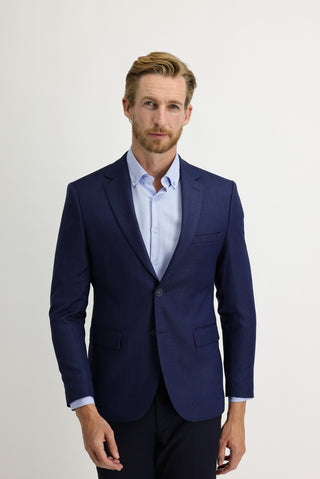  Açık Lacivert 7 Drop Slim Fit Dar Kesim Balık Sırtı Ceket