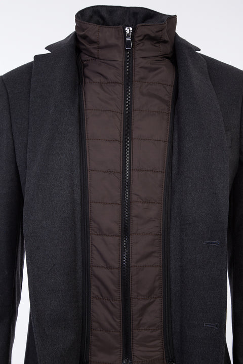 Light Petrol 7 Drop Slim Fit Narrow Cut Stand Collar Jacket