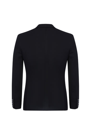 Siyah Regular Fit Kuşgözü Ceket