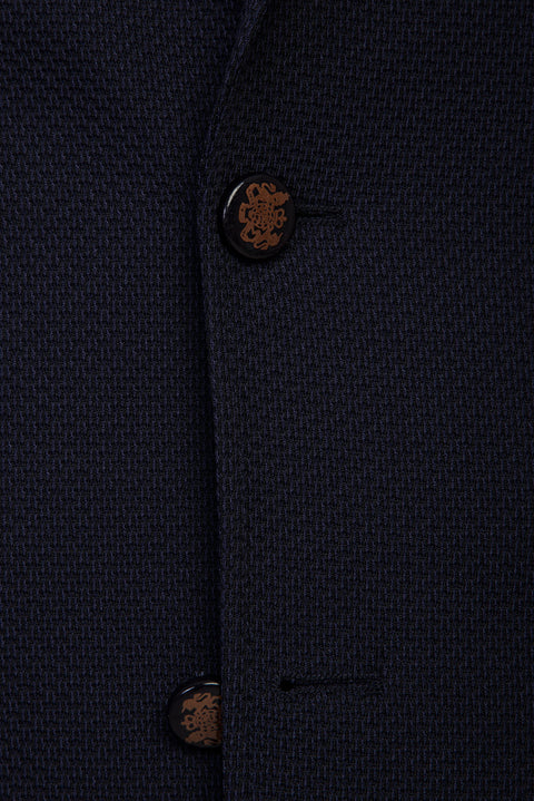 Dark Navy 4-Drop Relaxed Fit Classic Eyelet Jacket