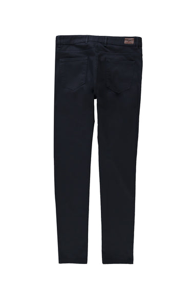 Koyu Lacivert Regular Fit Likralı Kanvas / Chino Pantolon