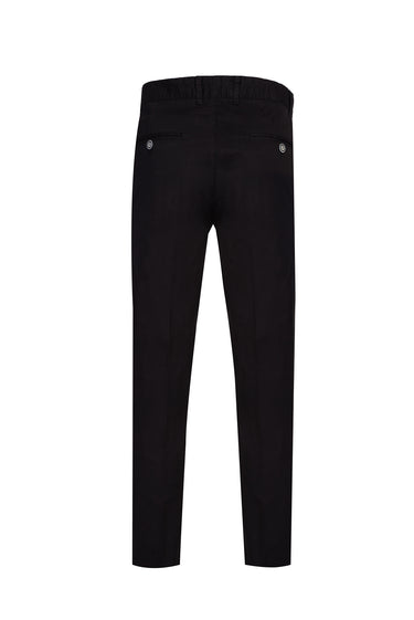 Siyah Slim Fit Dar Kesim Likralı Kanvas / Chino Pantolon