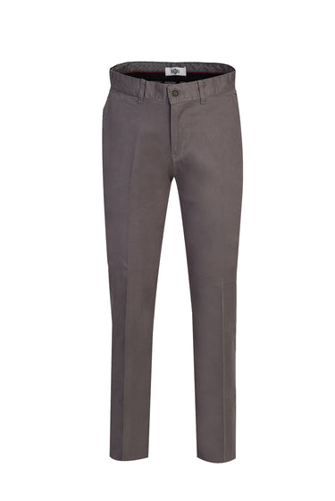 Orta Gri Slim Fit Dar Kesim Likralı Kanvas / Chino Pantolon