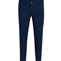 Orta Lacivert Regular Fit Likralı Kanvas / Chino Pantolon