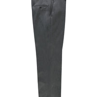 Medium Gray 7 Drop Slim Fit Narrow Cut Lycra Classic Fabric Trousers