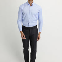 Orta Antrasit 7 Drop Slim Fit Dar Kesim Likralı Klasik Kumaş Pantolon
