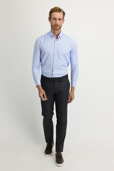 Orta Antrasit Slim Fit Dar Kesim Likralı Klasik Kumaş Pantolon