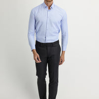 Orta Antrasit Slim Fit Dar Kesim Likralı Klasik Kumaş Pantolon