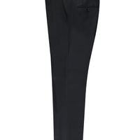 Koyu Antrasit Slim Fit Dar Kesim Kuşgözü Klasik Kumaş Pantolon