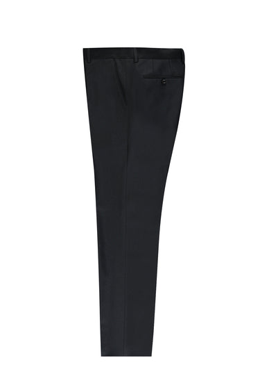 Koyu Antrasit Slim Fit Dar Kesim Kuşgözü Klasik Kumaş Pantolon