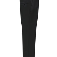 Siyah Slim Fit Dar Kesim Yünlü Klasik Kumaş Pantolon