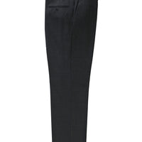 Koyu Füme Relaxed Fit Rahat Kesim Yünlü Klasik Kumaş Pantolon