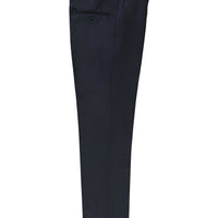 Koyu Lacivert Slim Fit Dar Kesim Yünlü Klasik Kumaş Pantolon