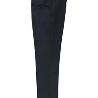 Dark Navy 6 Drop Regular Fit Standard Cut Classic Wool Fabric Trousers