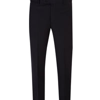 Siyah 4 Drop Relaxed Fit Rahat Kesim Yünlü Klasik Kumaş Pantolon