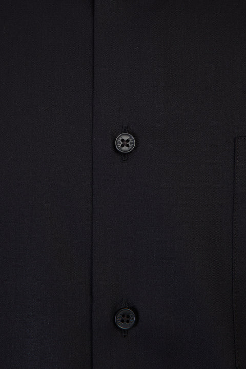 Siyah Uzun Kol Non Iron Klasik Gömlek