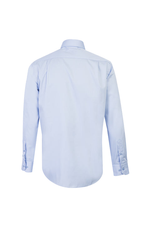 Uçuk Mavi Uzun Kol Non Iron Klasik Pamuklu Gömlek
