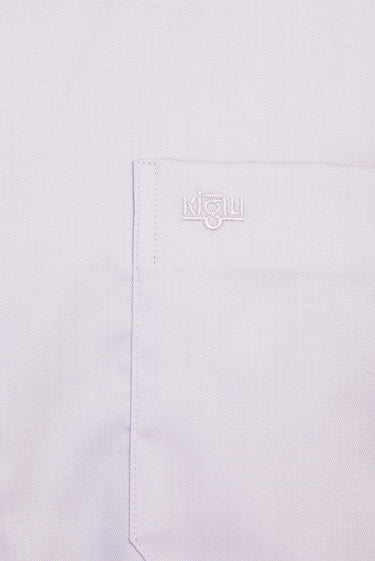 Lila Uzun Kol Non Iron Klasik Gömlek