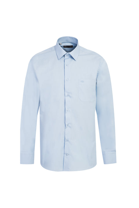 Uçuk Mavi Uzun Kol Klasik Gömlek