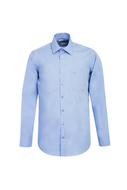 Açık Mavi Uzun Kol Klasik Gömlek
