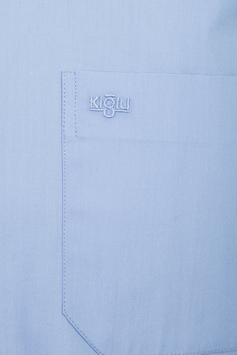 Açık Mavi Uzun Kol Klasik Gömlek