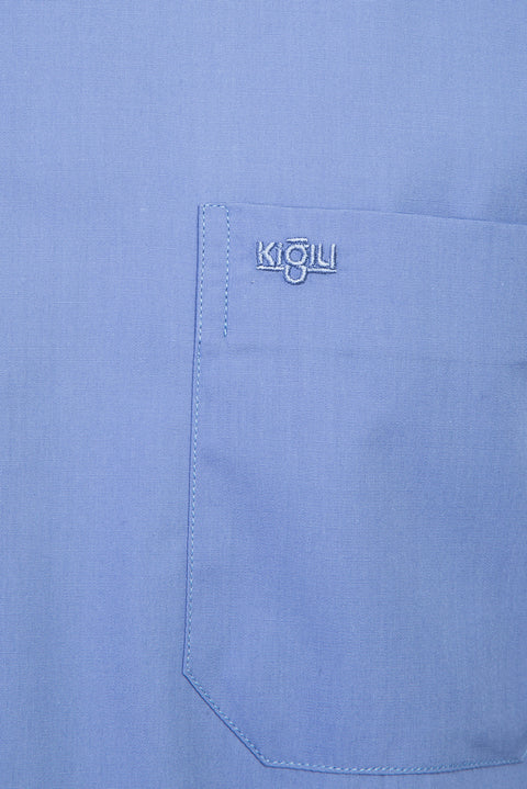 Aqua Mavisi Uzun Kol Klasik Gömlek