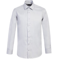 Orta Gri Uzun Kol Slim Fit Dar Kesim Non Iron Gömlek
