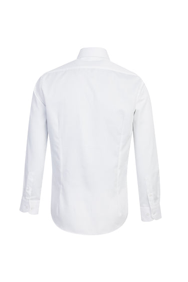  Beyaz Uzun Kol Slim Fit Dar Kesim Non Iron Gömlek