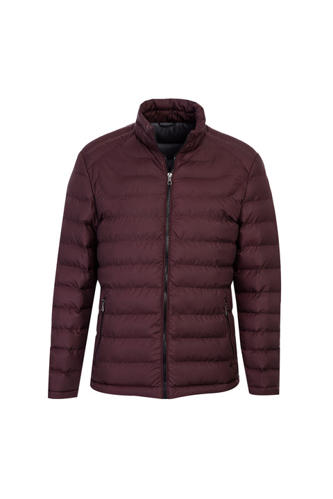 Koyu Bordo Kapitone Mont