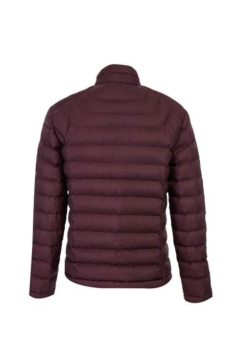 Koyu Bordo Kapitone Mont