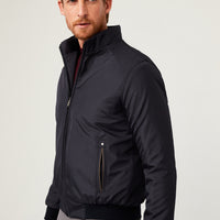 Orta Lacivert İçi Dolgulu Spor Mont