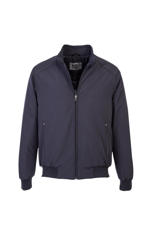 Koyu Antrasit İçi Dolgulu Spor Mont