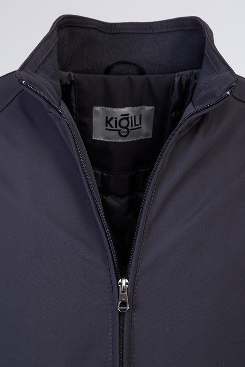 Koyu Antrasit İçi Dolgulu Spor Mont