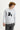 Orta Gri Bisiklet Yaka İçi Polarlı Baskılı Pamuklu Sweatshirt
