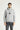 Açık Gri Melanj Kapüşonlu Baskılı Pamuklu Sweatshirt