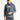 Koyu Antrasit Kapüşonlu İçi Polarlı Baskılı Pamuklu Sweatshirt