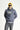 Koyu Antrasit Kapüşonlu Baskılı Pamuklu Sweatshirt